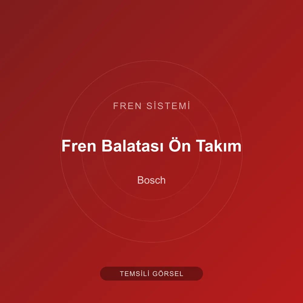 Fren Balatası Ön Takım — Opel Astra J / Corsa D